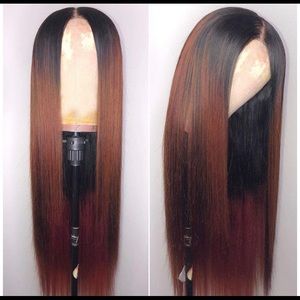 Synthetic Ombré Brown Lace Front Wig